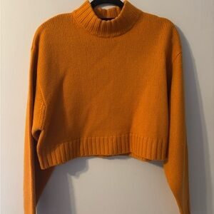 534S Wilfred soft rust/ Orange mockneck Sweater